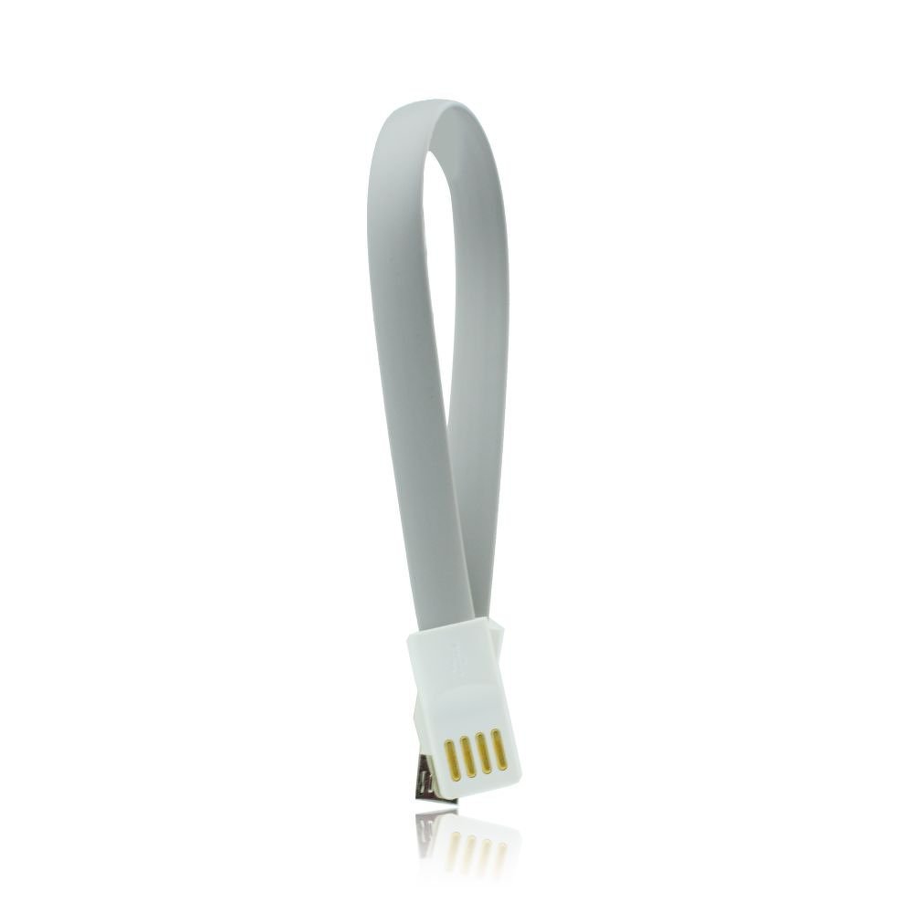 BK-4107 . USB Καλώδιο με μαγνήτη - micro USB universal 20cm γκρι