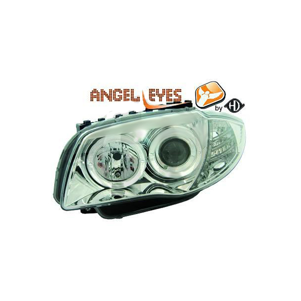 AL-1280680/DD Φανάρια diederichs Angel Eyes για BMW ΣΕΙΡΑ 1 E81/E82/E87/E88 09.04+ ANGELEYES CHROME