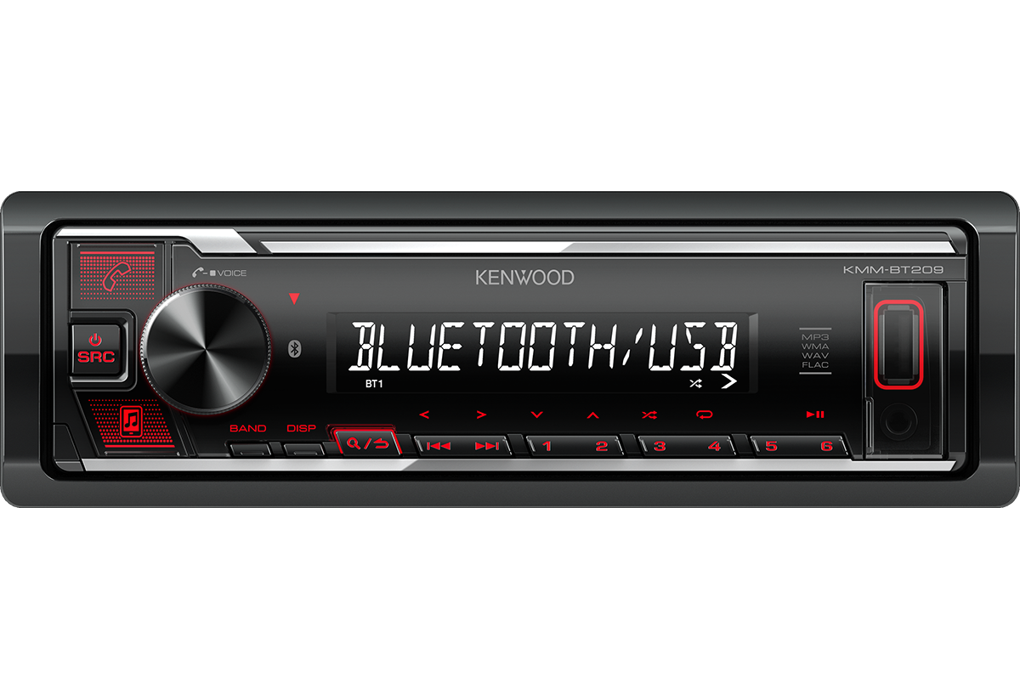 KENWOOD KMM-BT209 Digital Media Receiver USB/AUX/Bluetooth technology for hands-free phone calls & music streaming. NEW 2023!