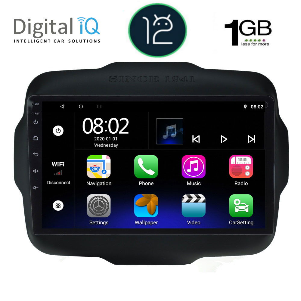 DIGITAL IQ RTB 1290_GPS (9inc) MULTIMEDIA TABLET OEM JEEP RENEGADE mod. 2014&gt;