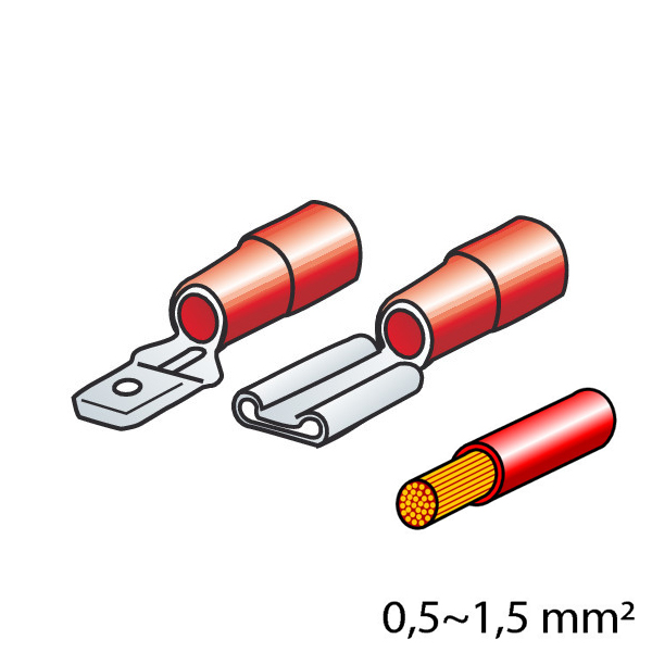 4505.1-LM ΦΙΣΑΚΙΑ 6.3 x 0.8mm (40τμχ.)