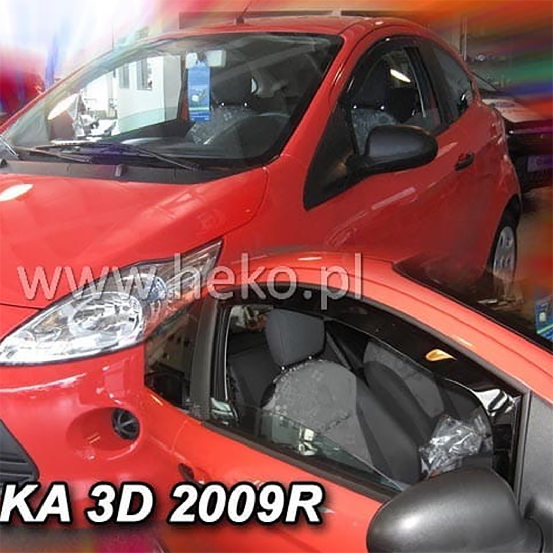 ΑΝΕΜ.15288 ΑΝΕΜΟΘΡΑΥΣΤΕΣ ΓΙΑ FORD KA 2 3D 2009-2017 ΖΕΥΓΑΡΙ ΑΠΟ ΕΥΚΑΜΠΤΟ ΦΙΜΕ ΠΛΑΣΤΙΚΟ HEKO - 2 ΤΕΜ.