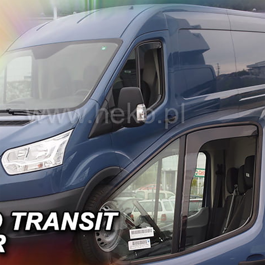 ΑΝΕΜ.15308/VAN ΑΝΕΜΟΘΡΑΥΣΤΕΣ ΓΙΑ FORD TRANSIT 8 2013+ ΖΕΥΓΑΡΙ ΑΠΟ ΕΥΚΑΜΠΤΟ ΦΙΜΕ ΠΛΑΣΤΙΚΟ HEKO - 2 ΤΕΜ.