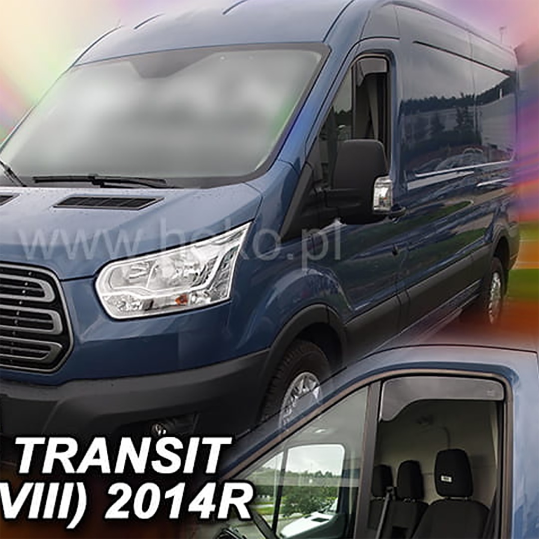 ΑΝΕΜ.15309/VAN ΑΝΕΜΟΘΡΑΥΣΤΕΣ ΓΙΑ FORD TRANSIT 8 2013+ ΚΟΝΤΟ ΖΕΥΓΑΡΙ ΑΠΟ ΕΥΚΑΜΠΤΟ ΦΙΜΕ ΠΛΑΣΤΙΚΟ HEKO - 2 ΤΕΜ.