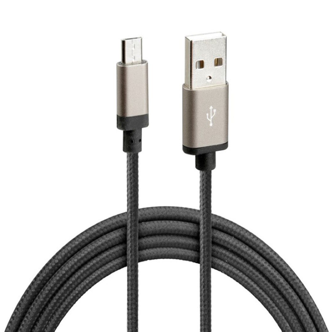 L3888.5/T ΚΑΛΩΔΙΟ ΦΟΡΤΙΣΗΣ ΚΑΙ ΣΥΓΧΡΟΝΙΣΜΟΥ MICRO USB SUPER RESISTANT 100cm ΜΑΥΡΟ