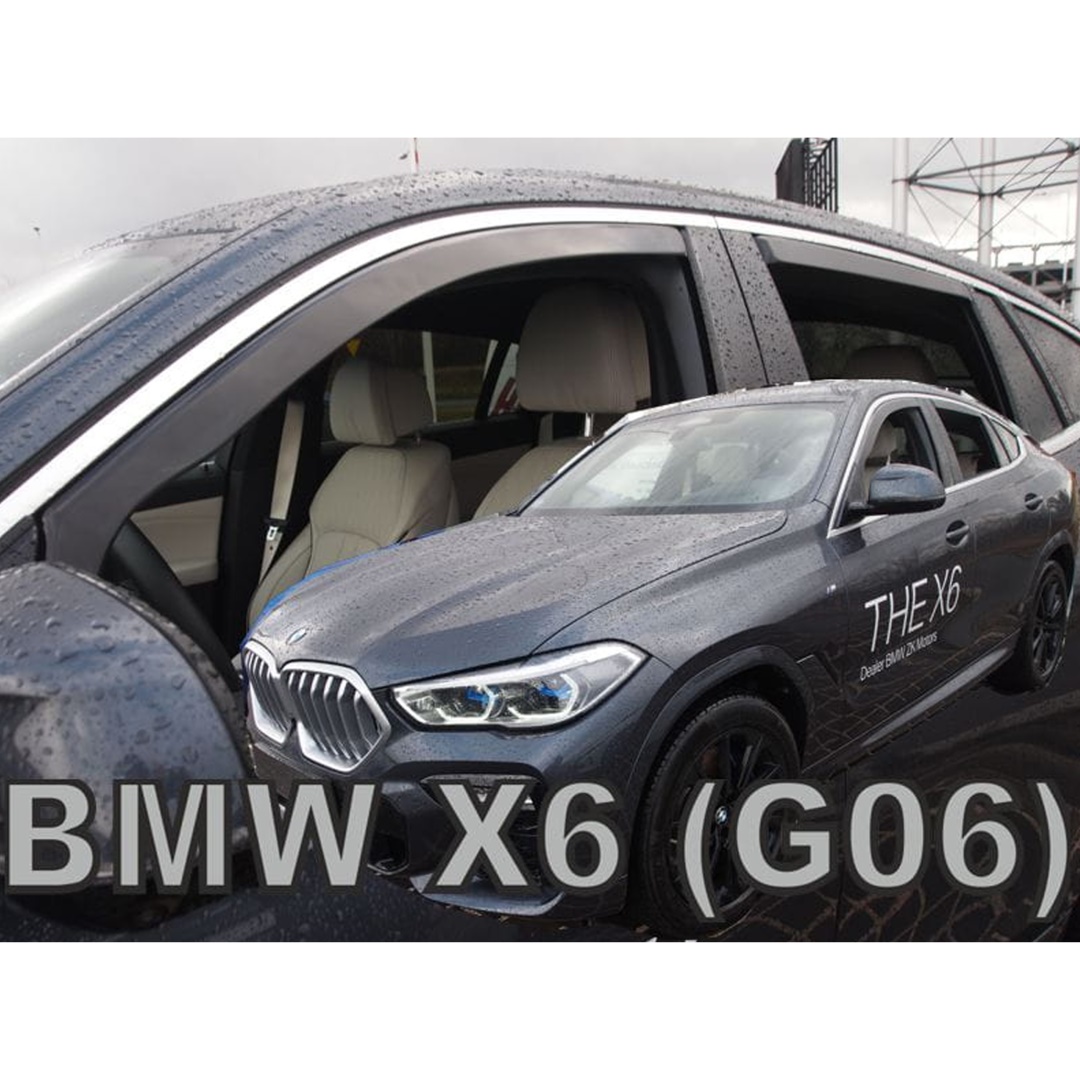 ΑΝΕΜ.SET11191 BMW X6 G06 5D 2019+ ΣΕΤ ΑΝΕΜΟΘΡΑΥΣΤΕΣ ΑΥΤΟΚΙΝΗΤΟΥ ΑΠΟ ΕΥΚΑΜΠΤΟ ΦΙΜΕ ΠΛΑΣΤΙΚΟ HEKO - 4 ΤΕΜ.