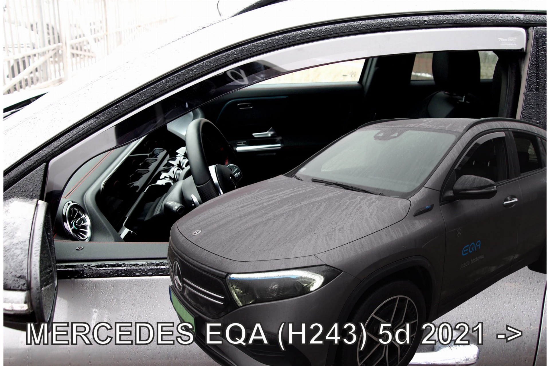 ΑΝΕΜ.SET23636 ΑΝΕΜΟΘΡΑΥΣΤΕΣ ΓΙΑ MERCEDES EQA H243 5D 2021+ ΣΕΤ ΑΥΤΟΚΙΝΗΤΟΥ ΑΠΟ ΕΥΚΑΜΠΤΟ ΦΙΜΕ ΠΛΑΣΤΙΚΟ HEKO - 4 ΤΕΜ.