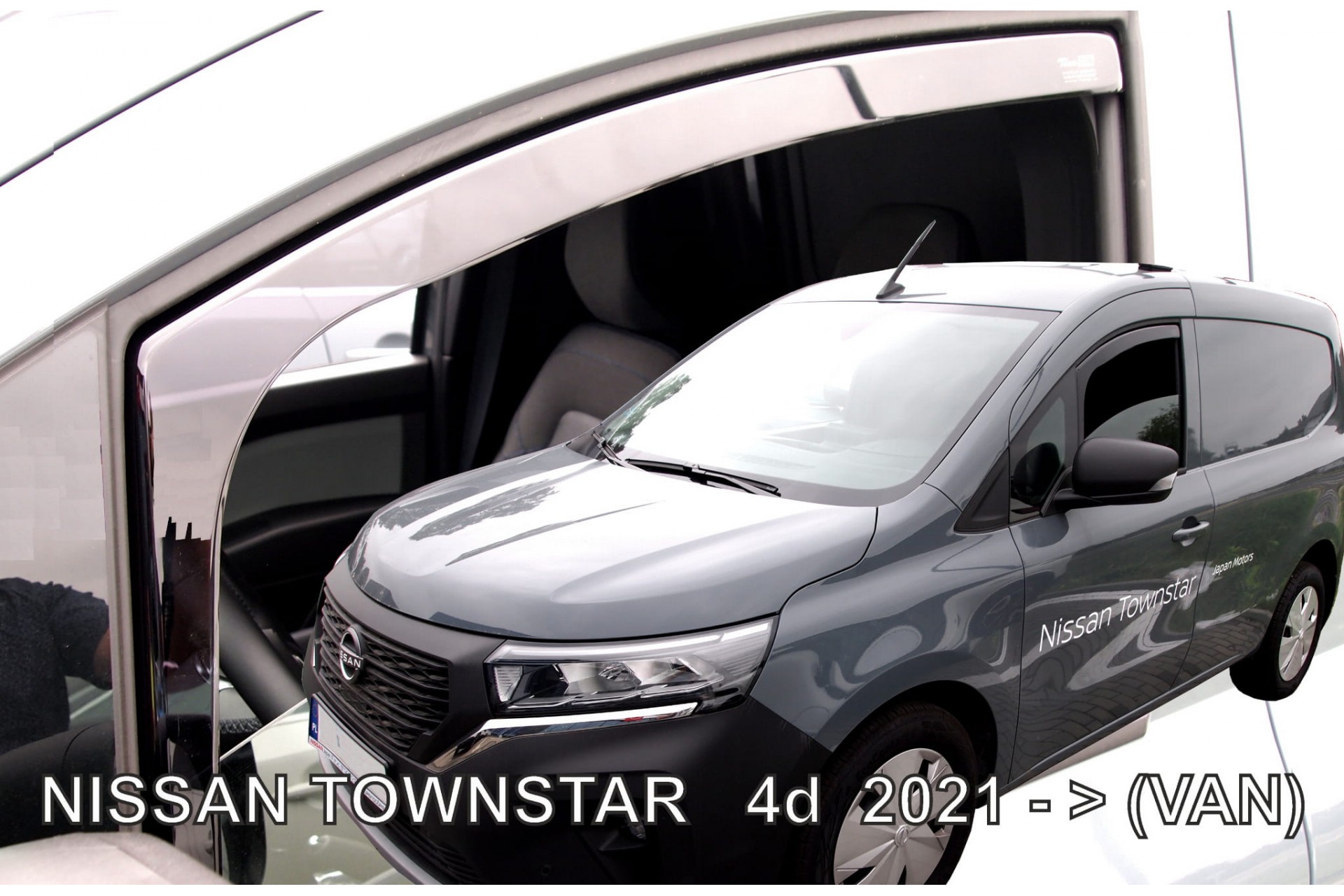 ΑΝΕΜ.24312/VAN ΑΝΕΜΟΘΡΑΥΣΤΕΣ ΓΙΑ NISSAN TOWNSTAR VAN 2021+ ΖΕΥΓΑΡΙ VAN ΑΠΟ ΕΥΚΑΜΠΤΟ ΦΙΜΕ ΠΛΑΣΤΙΚΟ HEKO - 2 ΤΕΜ.