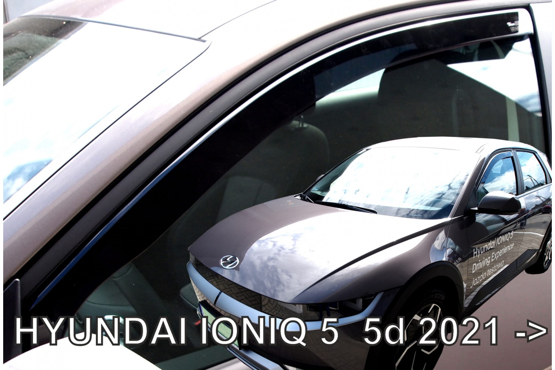 ΑΝΕΜ.17312 ΑΝΕΜΟΘΡΑΥΣΤΕΣ ΓΙΑ HYUNDAI IONIQ 5D 2020+ ? ΖΕΥΓΑΡΙ ΑΠΟ ΕΥΚΑΜΠΤΟ ΦΙΜΕ ΠΛΑΣΤΙΚΟ HEKO - 2 ΤΕΜ.