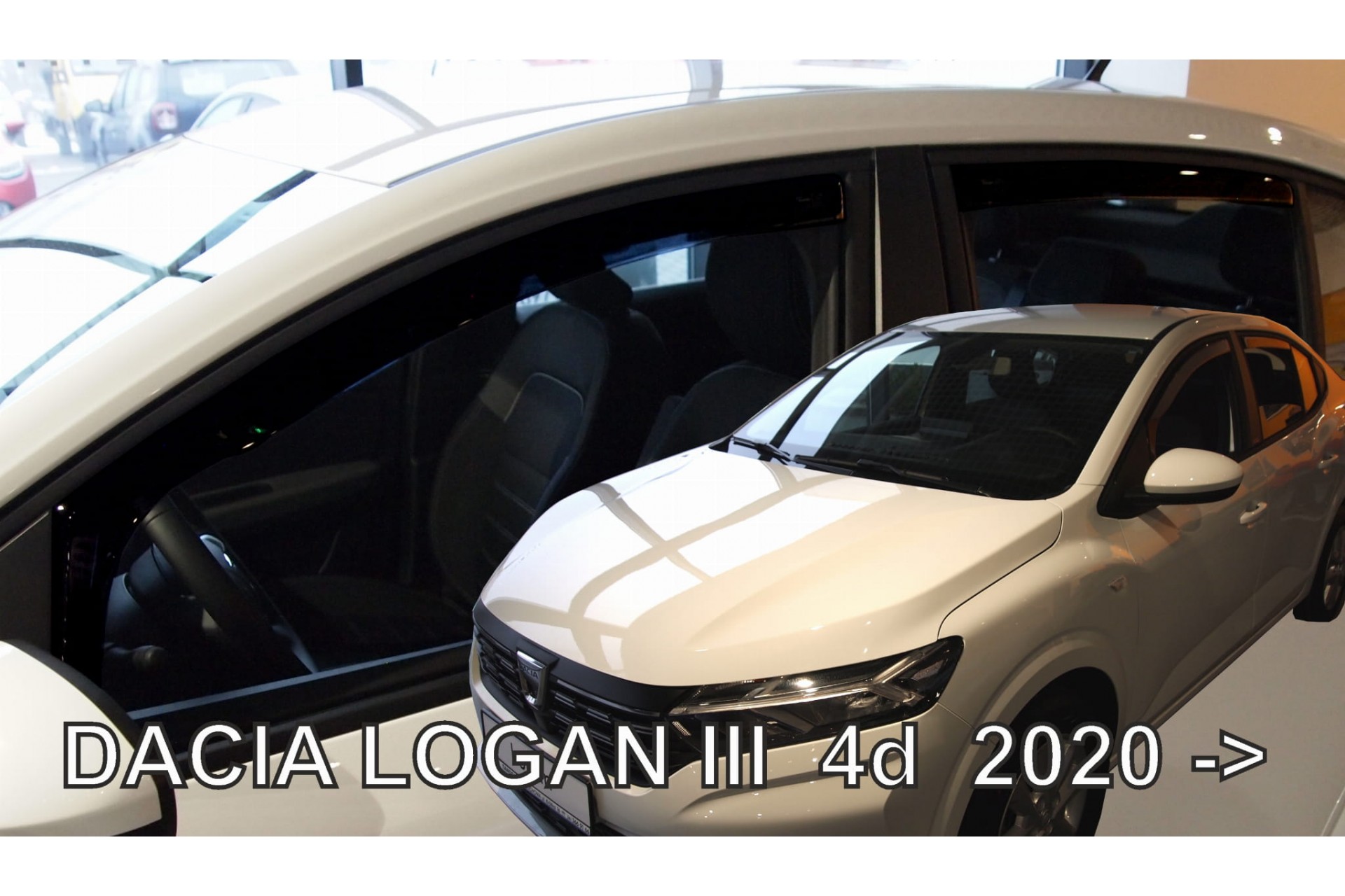 ΑΝΕΜ.SET13120 ΑΝΕΜΟΘΡΑΥΣΤΕΣ ΓΙΑ DACIA LOGAN 4D SEDAN 2020+ ΣΕΤ ΑΥΤΟΚΙΝΗΤΟΥ ΑΠΟ ΕΥΚΑΜΠΤΟ ΦΙΜΕ ΠΛΑΣΤΙΚΟ HEKO - 4 ΤΕΜ.