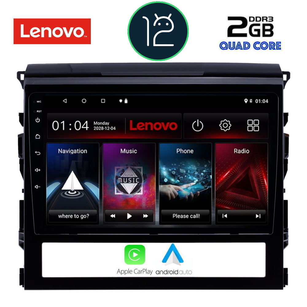 LENOVO LVB 4725_CPA (9inc) MULTIMEDIA TABLET OEM TOYOTA LANDCRUISER mod. 2016-2019