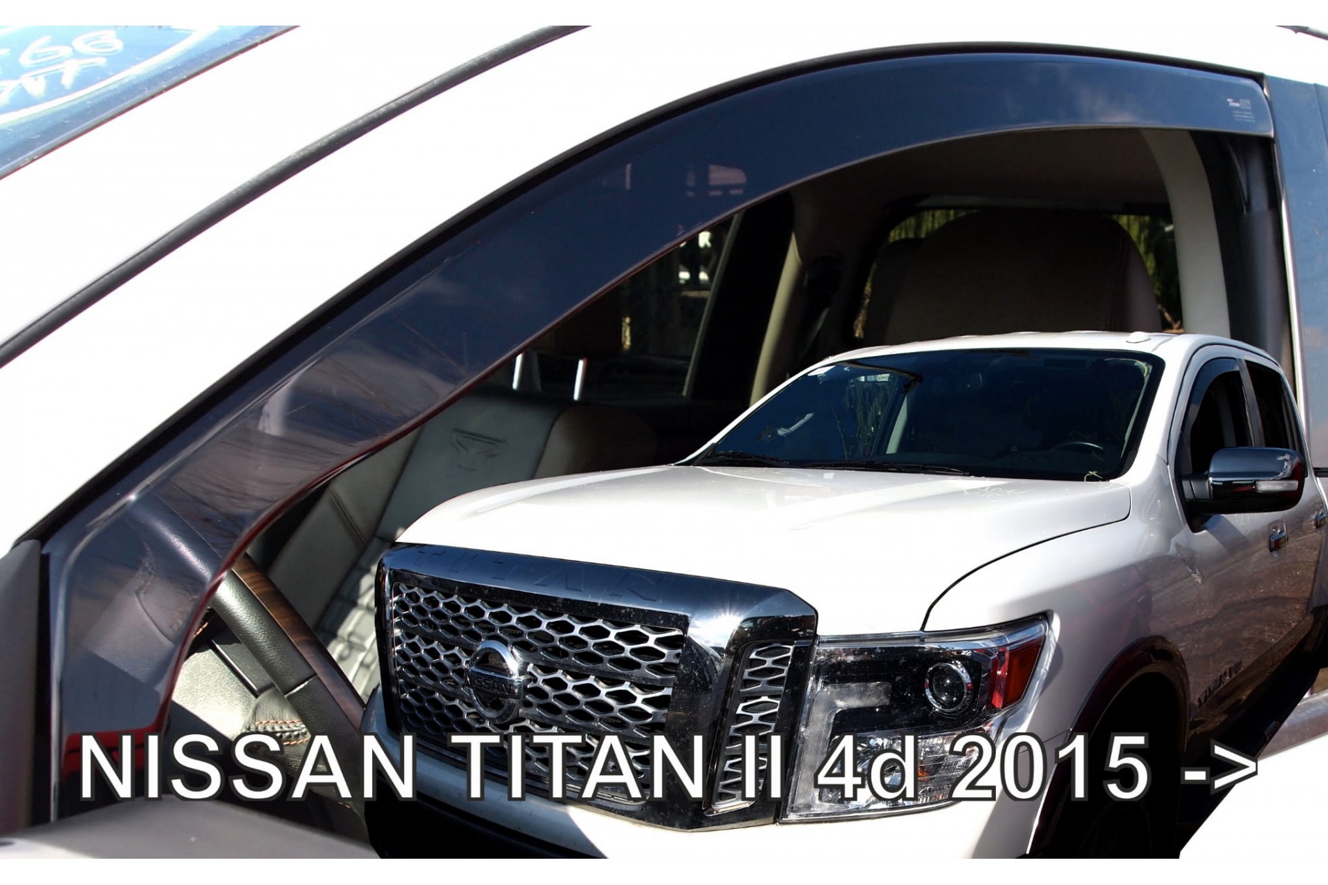 ΑΝΕΜ.24317 ΑΝΕΜΟΘΡΑΥΣΤΕΣ ΓΙΑ NISSAN TITAN 4D 2015+ ΖΕΥΓΑΡΙ ΑΠΟ ΕΥΚΑΜΠΤΟ ΦΙΜΕ ΠΛΑΣΤΙΚΟ HEKO - 2 ΤΕΜ.