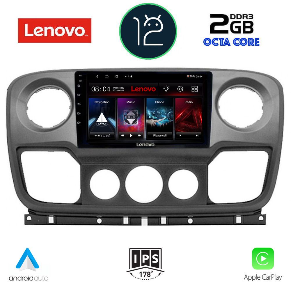 LENOVO LND 4463_CPA (10inc) MULTIMEDIA TABLET OEM NISSAN NV400 - OPEL MOVANO - RENAULT MASTER mod. 2010-2020