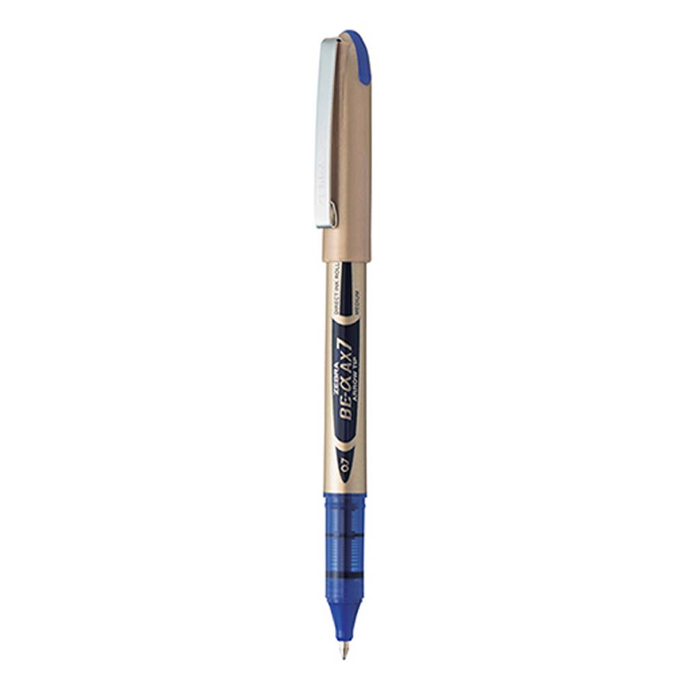 Zebra AX7 Zebroller Gold RollerPen 0,7mm Blue (ZB-15992Z) (ZEBZB-15992Z)