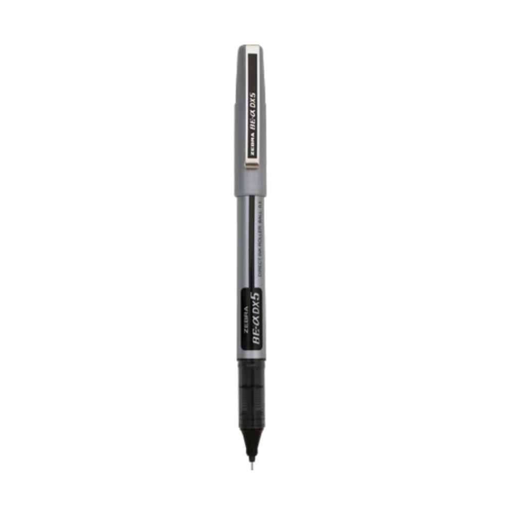 Zebra DX5 Zebroller SILVER RollerPen 0,5mm Black (ZB-16071Z) (ZEBZB-16071Z)