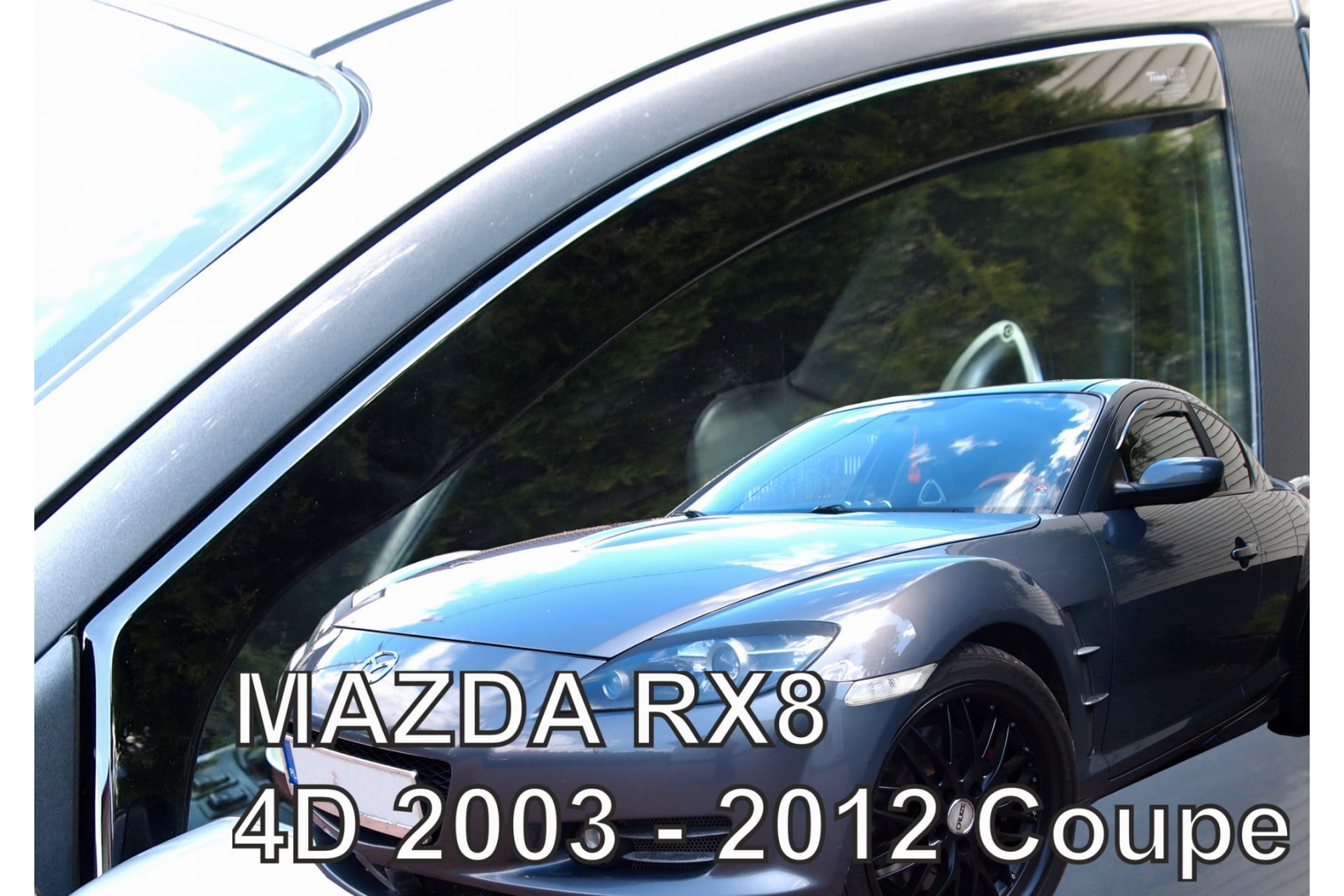 ΑΝΕΜ.23181 ΑΝΕΜΟΘΡΑΥΣΤΕΣ ΓΙΑ MAZDA RX8 4D 2003-2012 COUPE ΖΕΥΓΑΡΙ ΑΠΟ ΕΥΚΑΜΠΤΟ ΦΙΜΕ ΠΛΑΣΤΙΚΟ HEKO - 2 ΤΕΜ.