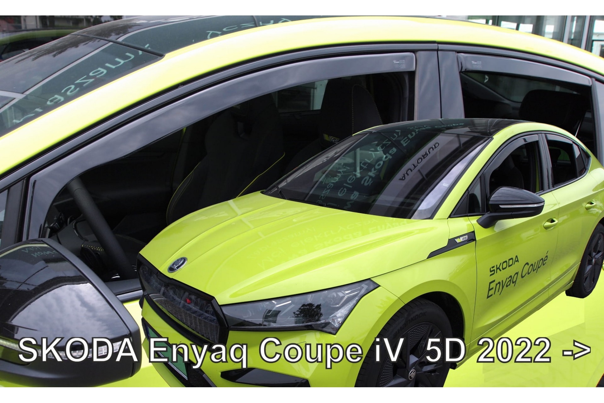 ΑΝΕΜ.SET28363 ΑΝΕΜΟΘΡΑΥΣΤΕΣ ΓΙΑ SKODA ENYAQ COUPE 5D 2022+? ΣΕΤ ΑΥΤΟΚΙΝΗΤΟΥ ΑΠΟ ΕΥΚΑΜΠΤΟ ΦΙΜΕ ΠΛΑΣΤΙΚΟ HEKO - 4 ΤΕΜ.