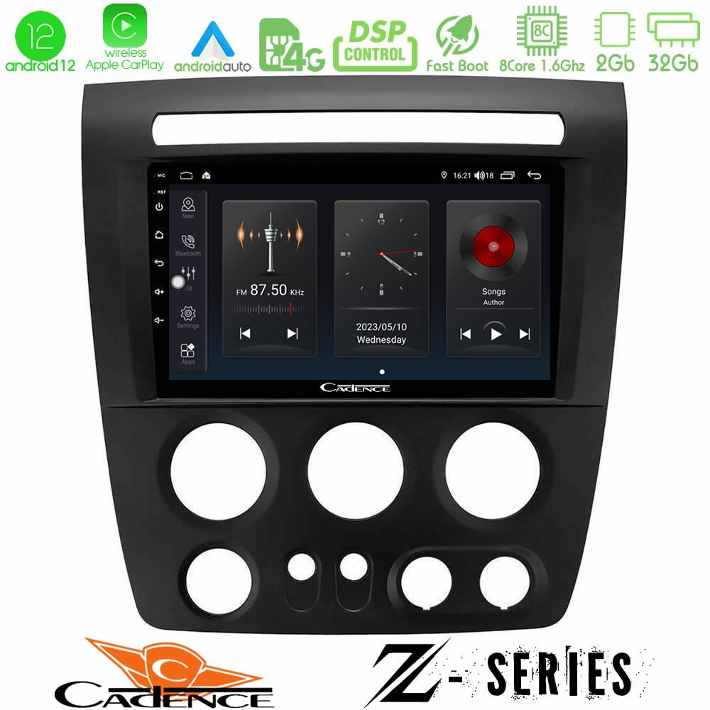 Cadence z Series Hummer h3 2005-2009 8core Android12 2+32gb Navigation Multimedia Tablet 9 u-z-Hu003n