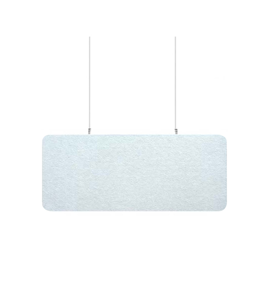 Audiodesigner ECOBAFFLE Rectangle Ηχοαπορροφητικά Πάνελ Οροφής 30x120x4cm Λευκό (Σετ 4 Τεμαχίων)