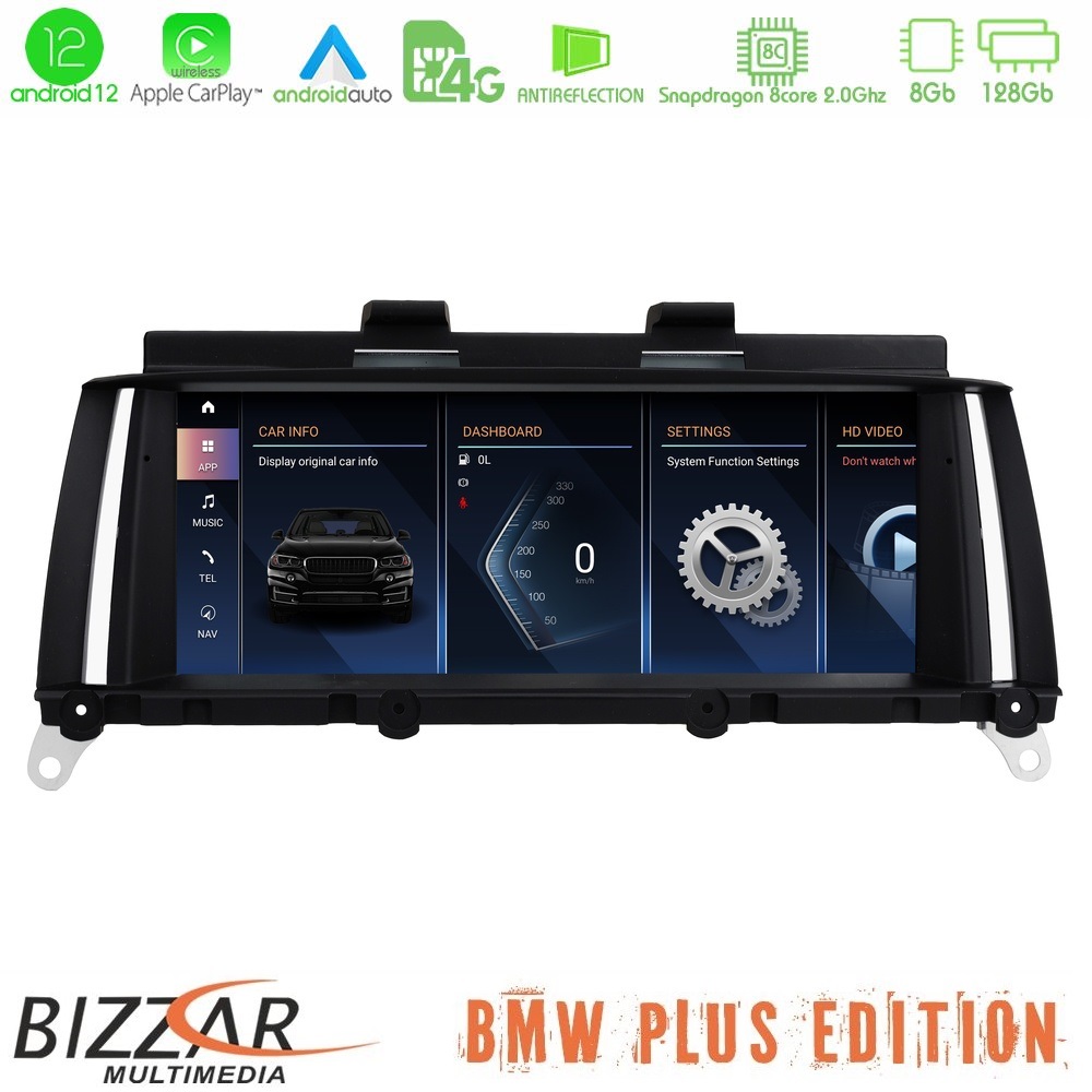 Bmw x3 f25 & x4 f26 Android13 (8+128gb) Navigation Multimedia 8.8″ Black Panel u-bm-6223gn
