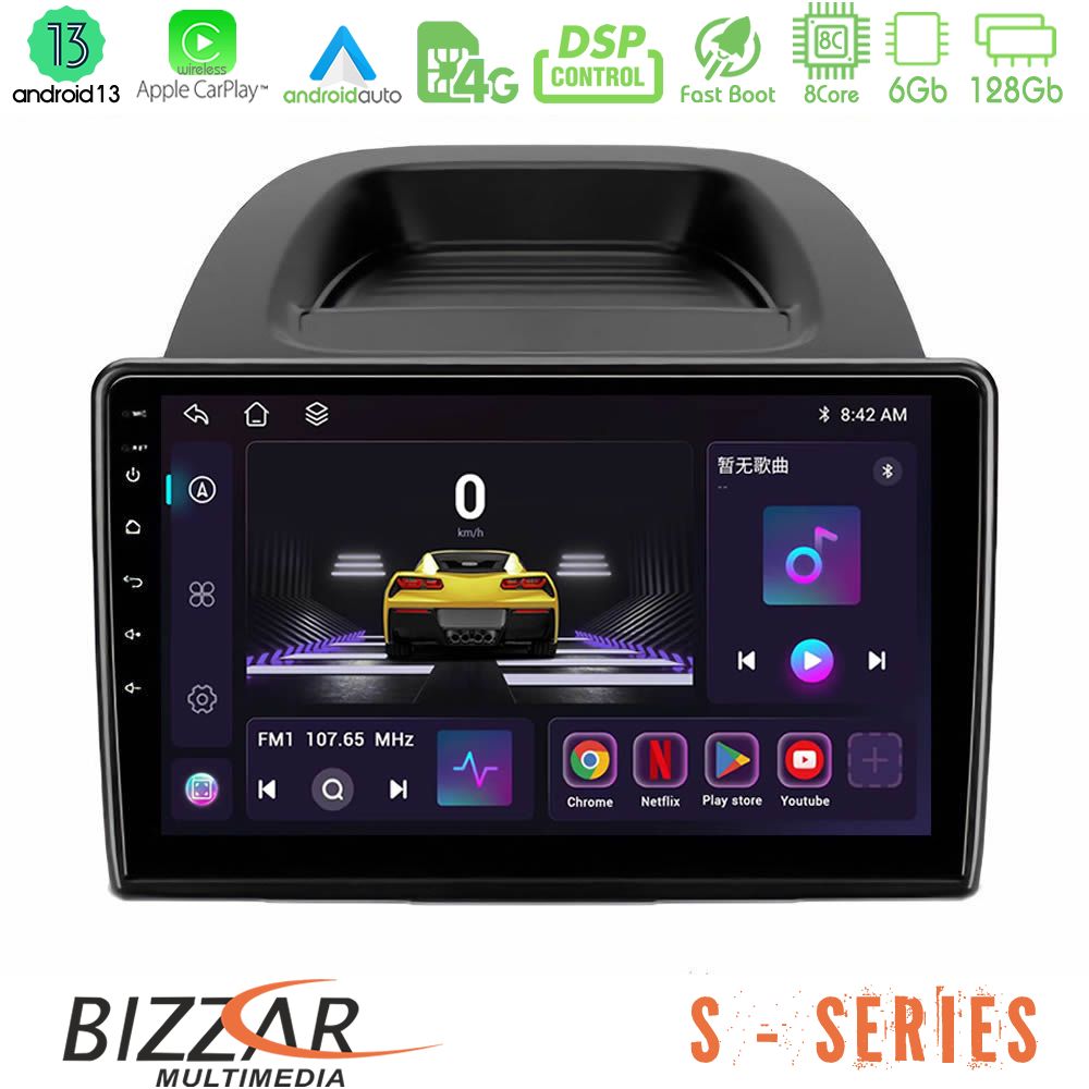 Bizzar s Series Ford Ecosport 2018-2020 8core Android13 6+128gb Navigation Multimedia Tablet 10 u-s-Fd0279