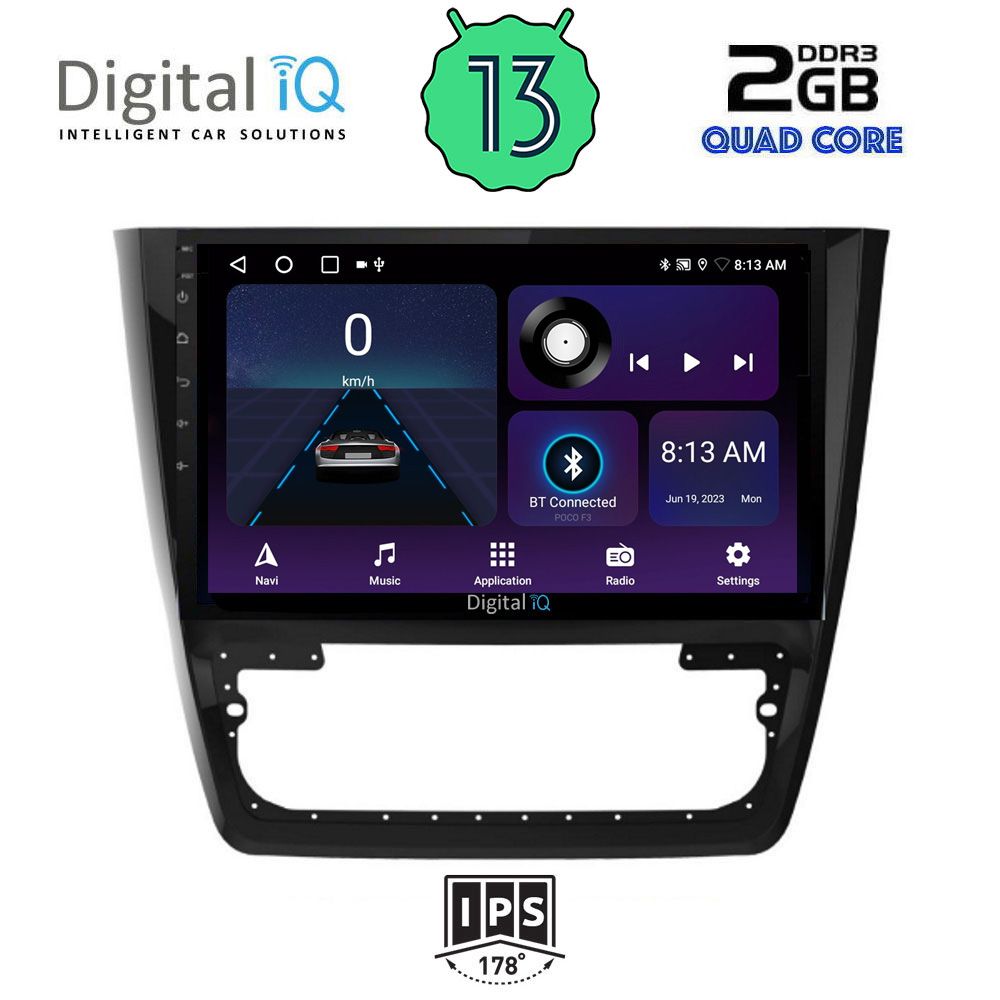 DIGITAL IQ BXB 1610_GPS (10inc) MULTIMEDIA TABLET OEM SKODA YETI mod. 2014&gt;
