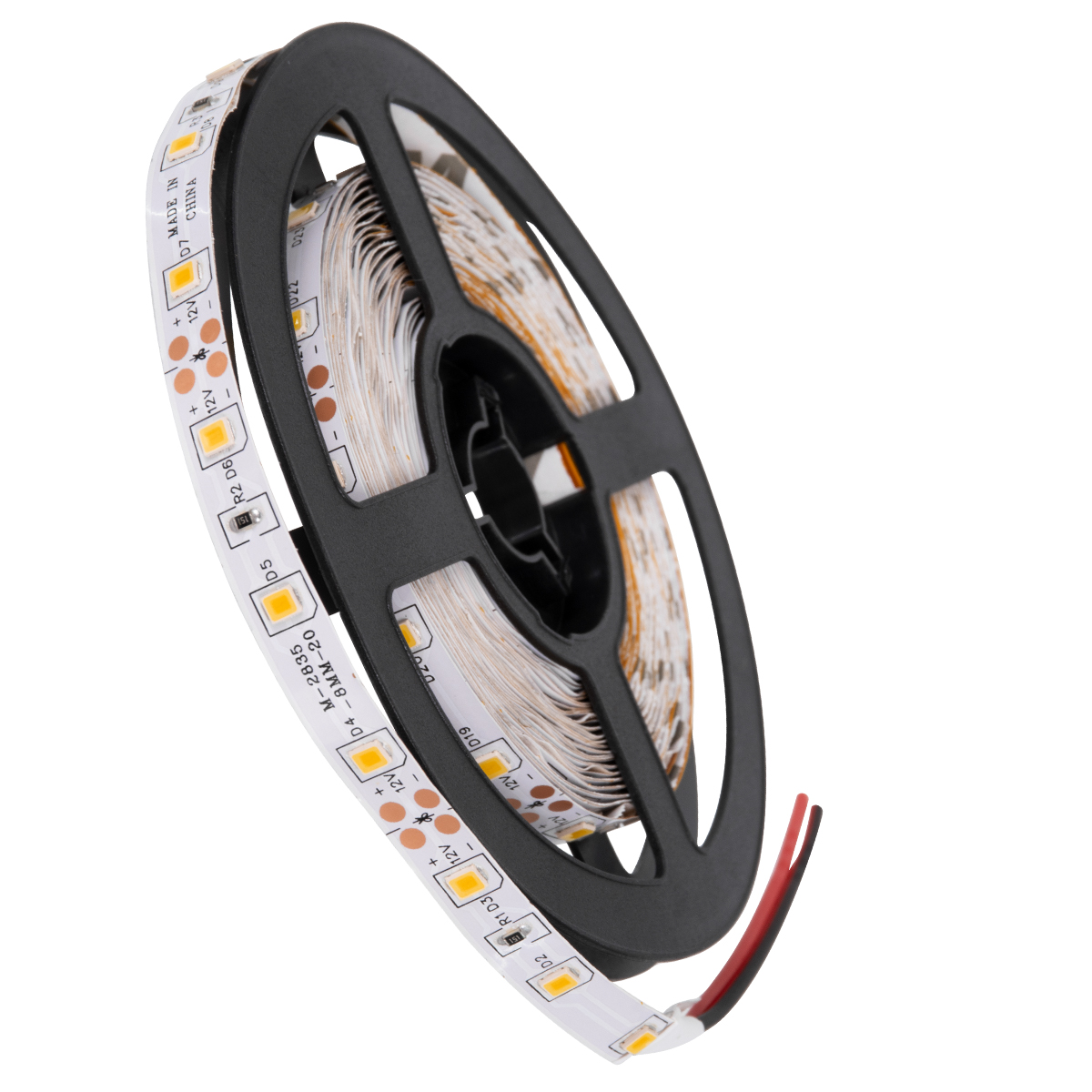 GloboStar® AVILA 90592 Ταινία LED 4.8W/m 260lm/m 120° DC 12V IP20 - 60 x SMD 3528 LED Chip/Μέτρο - Μ5000 x Π8 x Υ2mm - Ρολό 5 Μέτρων - Θερμό Λευκό 2700K - 2 Χρόνια Εγγύηση