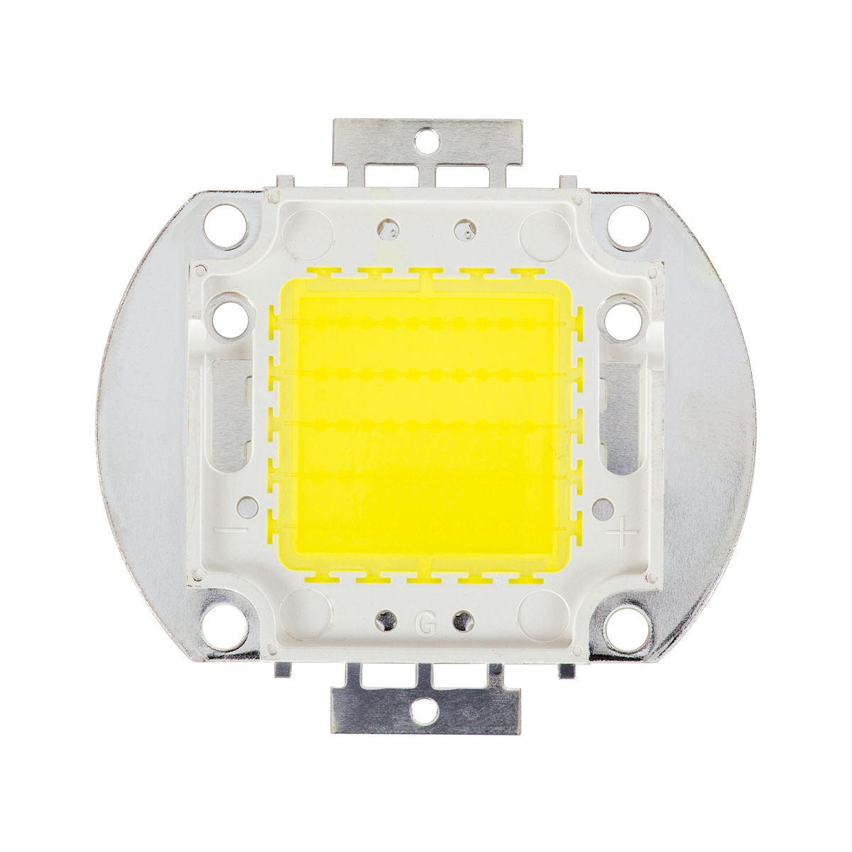 GloboStar® 73762 Υψηλής Ισχύος LED COB BRIDGELUX 50W 4500lm DC 28-32V - Μ5.6 x Π5.2 x Υ0.6cm - Ψυχρό Λευκό 6000K - 2 Χρόνια Εγγύηση