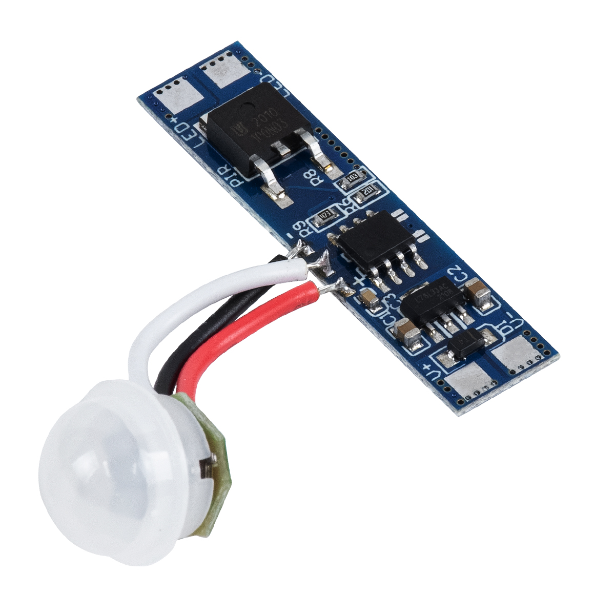 GloboStar® SENSOR-PROFILE 70692 Mini PIR Ανιχνευτής-Αισθητήρας Κίνησης Modular για Προφίλ Αλουμινίου - DC 5-24V 1 x 8A 192W - Max 8A 192W - IP20 - Γωνία Ανίχνευσης 180° & Απόσταση Ανίχνευσης 3 Μέτρα με 30 Sec Χρόνο Αναμονής - Μ4.3 x Π1 x Υ1.5cm - 2 Χρόνι