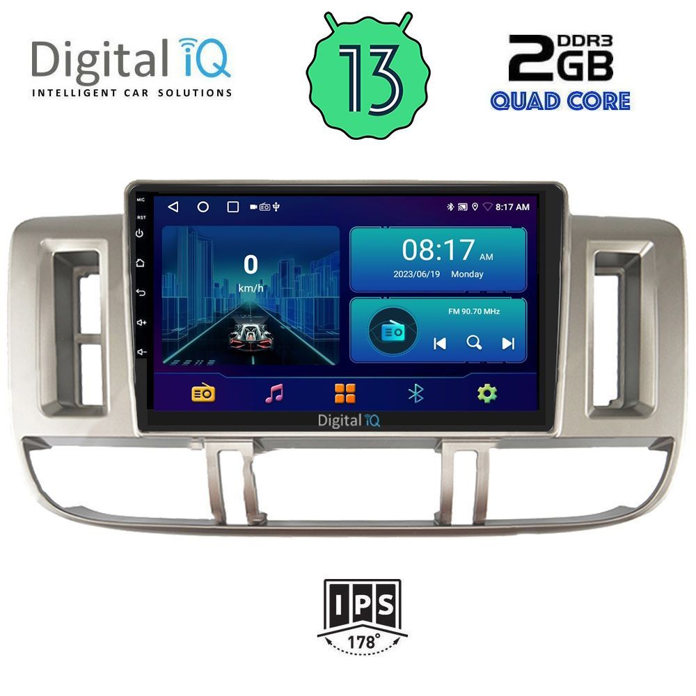 DIGITAL IQ BXB 1474_GPS (9inc) MULTIMEDIA TABLET OEM NISSAN XTRAIL mod. 2000-2004