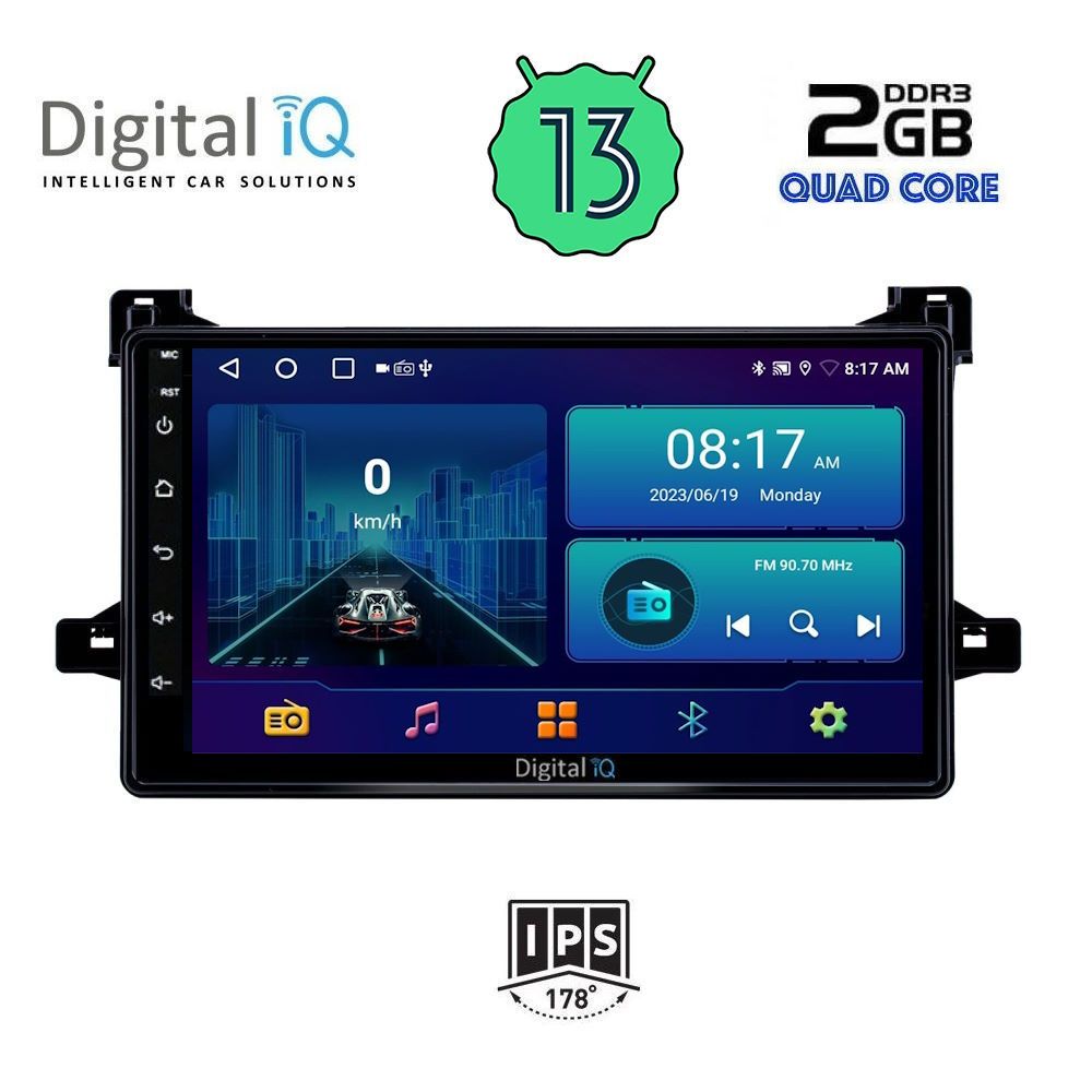 DIGITAL IQ BXB 1727_GPS (9inc) MULTIMEDIA TABLET for TOYOTA PRIUS mod. 2016-2020