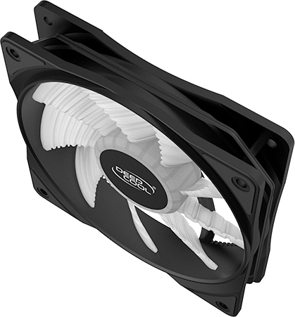 Deepcool RF120 W Case Fan με Λευκό Φωτισμό και Σύνδεση 3-Pin / 4-Pin Molex