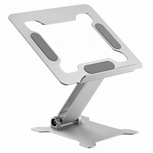 GEMBIRD FOLDABLE NOTEBOOK RISER STAND SILVER