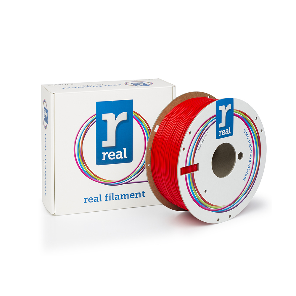 REAL PLA 3D Printer Filament - Red - spool of 1Kg - 1.75mm (REALPLARED1000MM175)