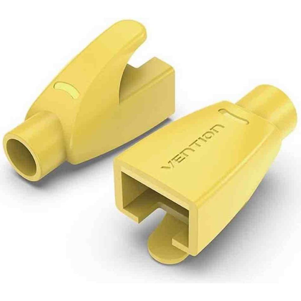 VENTION RJ45 Strain Relief Boots Yellow PVC Type 100-Pack (IODY0-100) (VENIODY0-100)