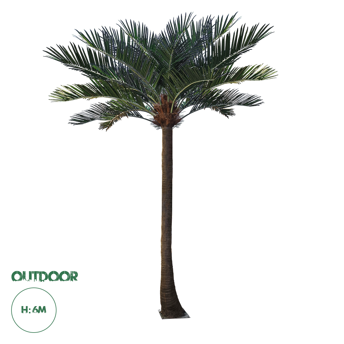 GloboStar® Artificial Garden COCONUT PALM TREE 20595 Τεχνητό Διακοσμητικό Φοινικόδεντρο Κοκοφοίνικας Υ600cm