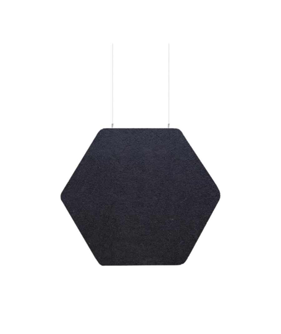 Audiodesigner ECOBAFFLE Hexagon Lato Ηχοαπορροφητικά Πάνελ Οροφής 350cm Μαύρο (Σετ 4 Τεμαχίων) 25501