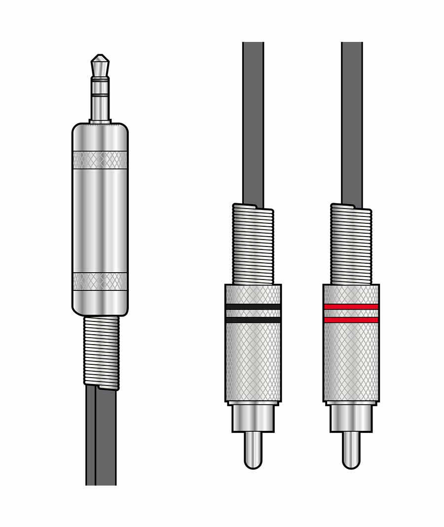 Citronic S3J-2R150 Καλώδιο Ήχου 3.5mm TRS Jack-2 x RCA Plugs 1.5m (Τεμάχιο) 19951