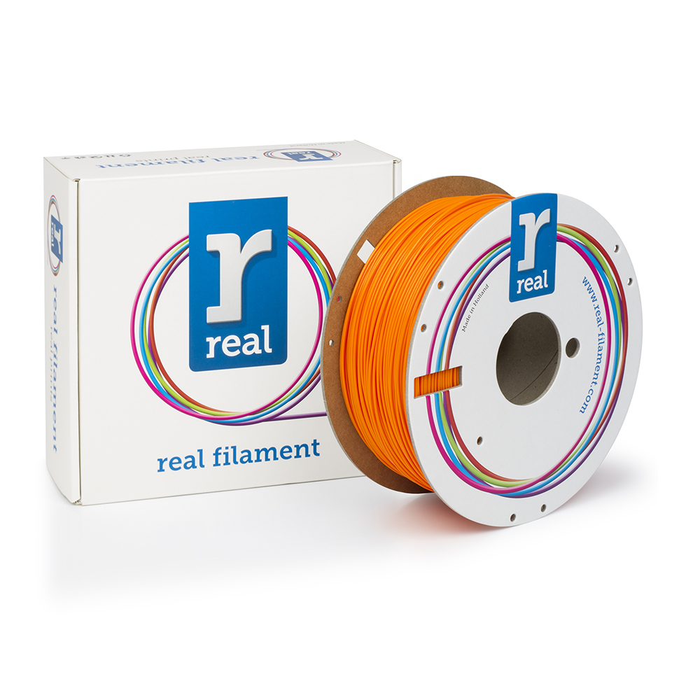 REAL PLA 3D Printer Filament - Orange - spool of 1Kg - 1.75mm (REALPLAORANGE1000MM175)