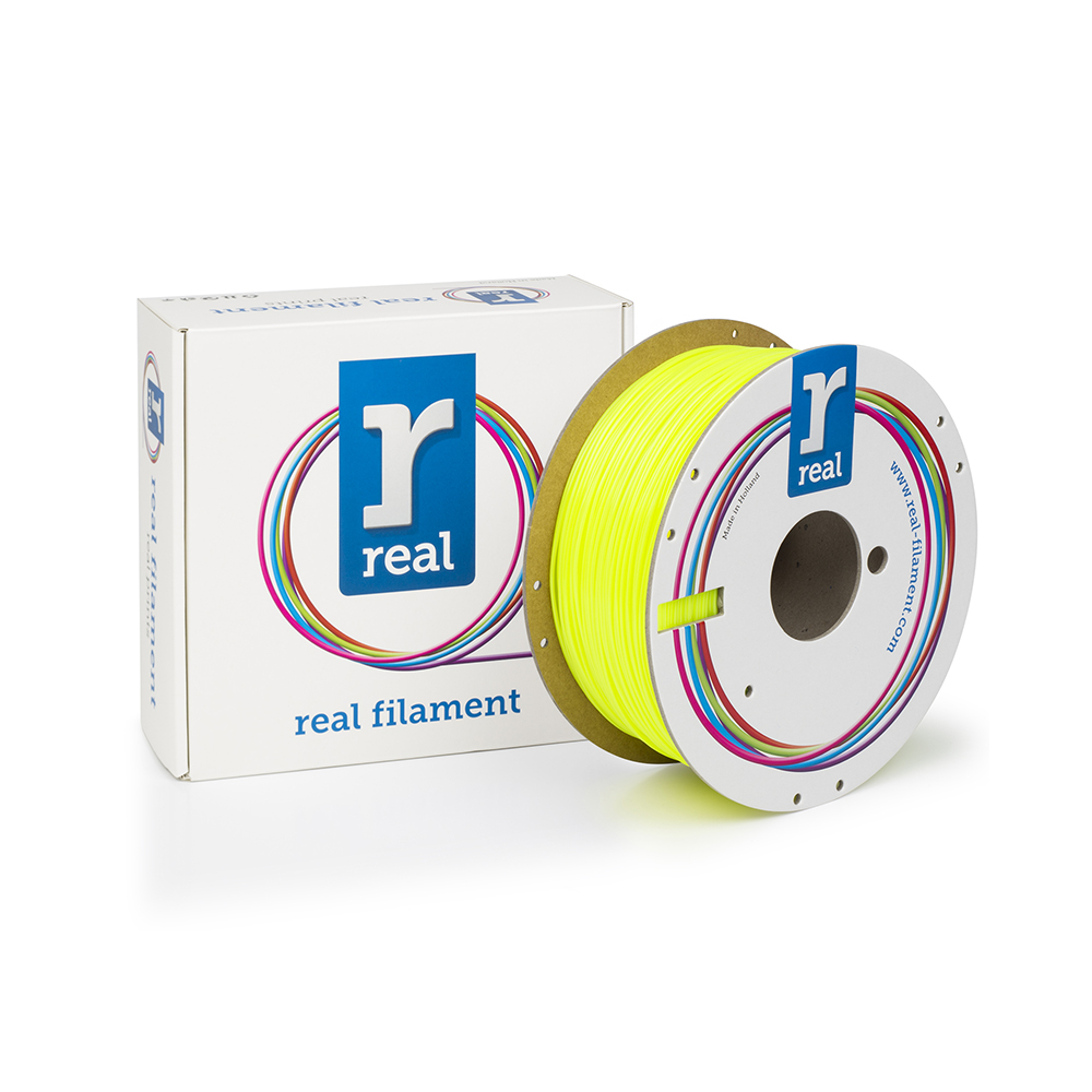 REAL PETG 3D Printer Filament - Translucent Yellow - spool of 1Kg - 1.75mm (REALPETGYELLOW1000MM175)