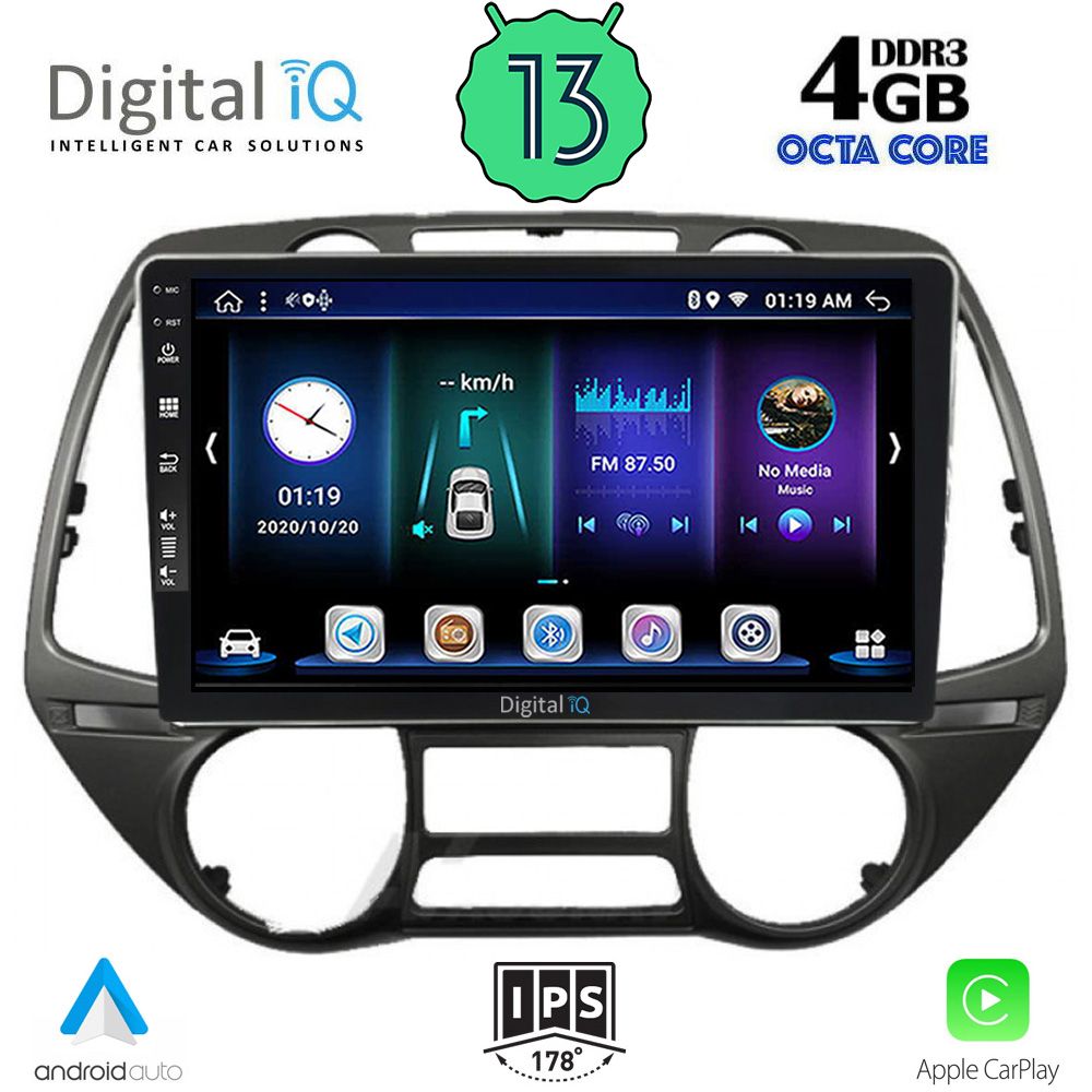 DIGITAL IQ BXD 6226_CPA (9inc) MULTIMEDIA TABLET for HYUNDAI i20 mod. 2008-2013