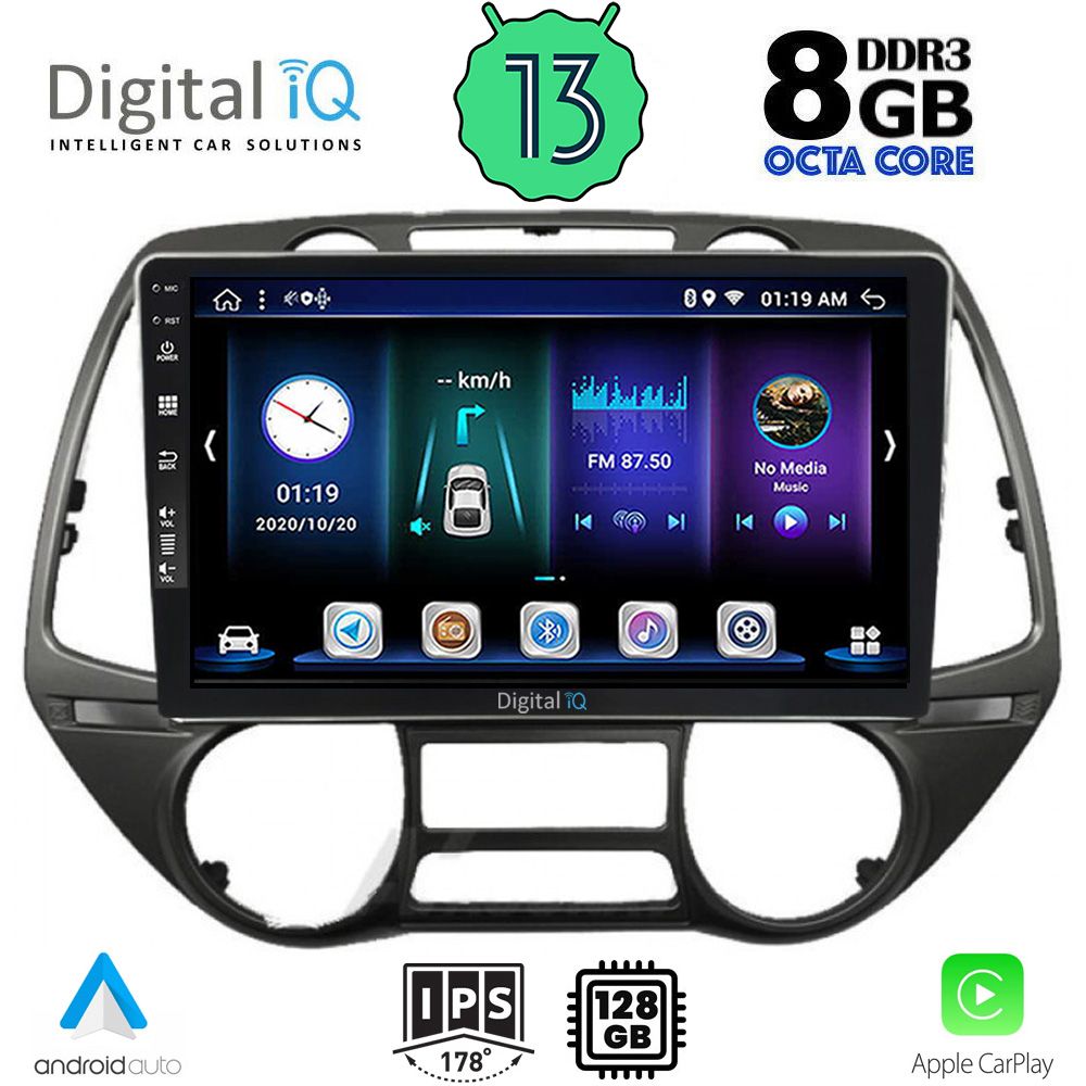 DIGITAL IQ BXD 8226_CPA (9inc) MULTIMEDIA TABLET for HYUNDAI i20 mod. 2008-2013