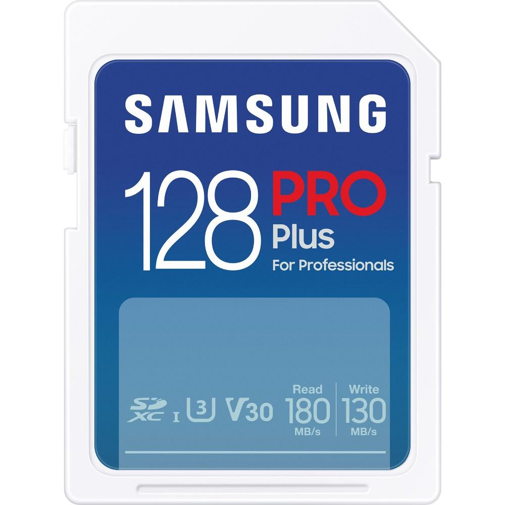 Samsung Pro Plus SDXC 128GB Class 10 U3 V30 UHS-I with USB Reader (MB-SD128SB/WW) (SAMMB-SD128SB-WW)