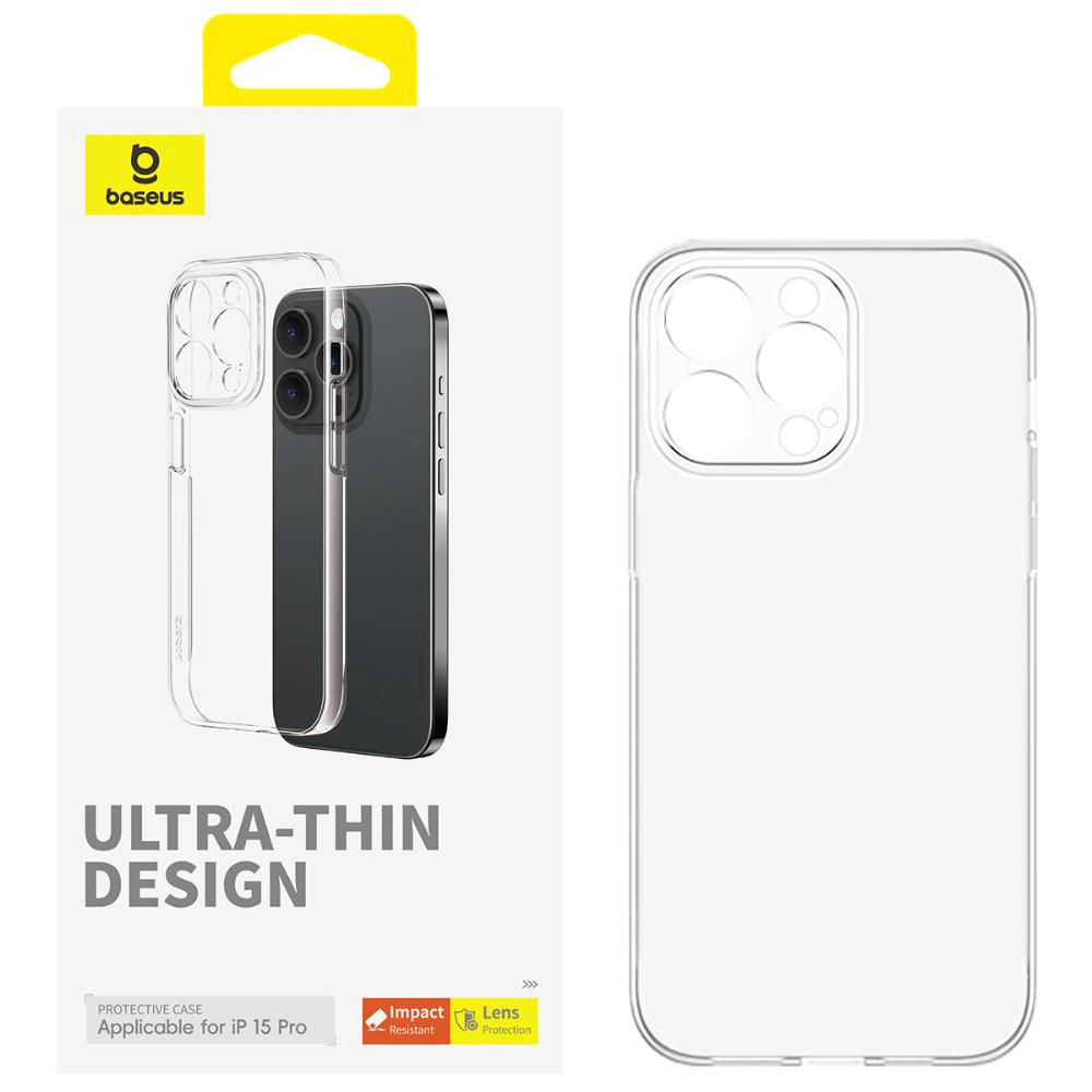 Baseus Phone Case for iPhone 15 Pro OS-Lucent Series Clear (P60157204203-01) (BASP60157204203-01)