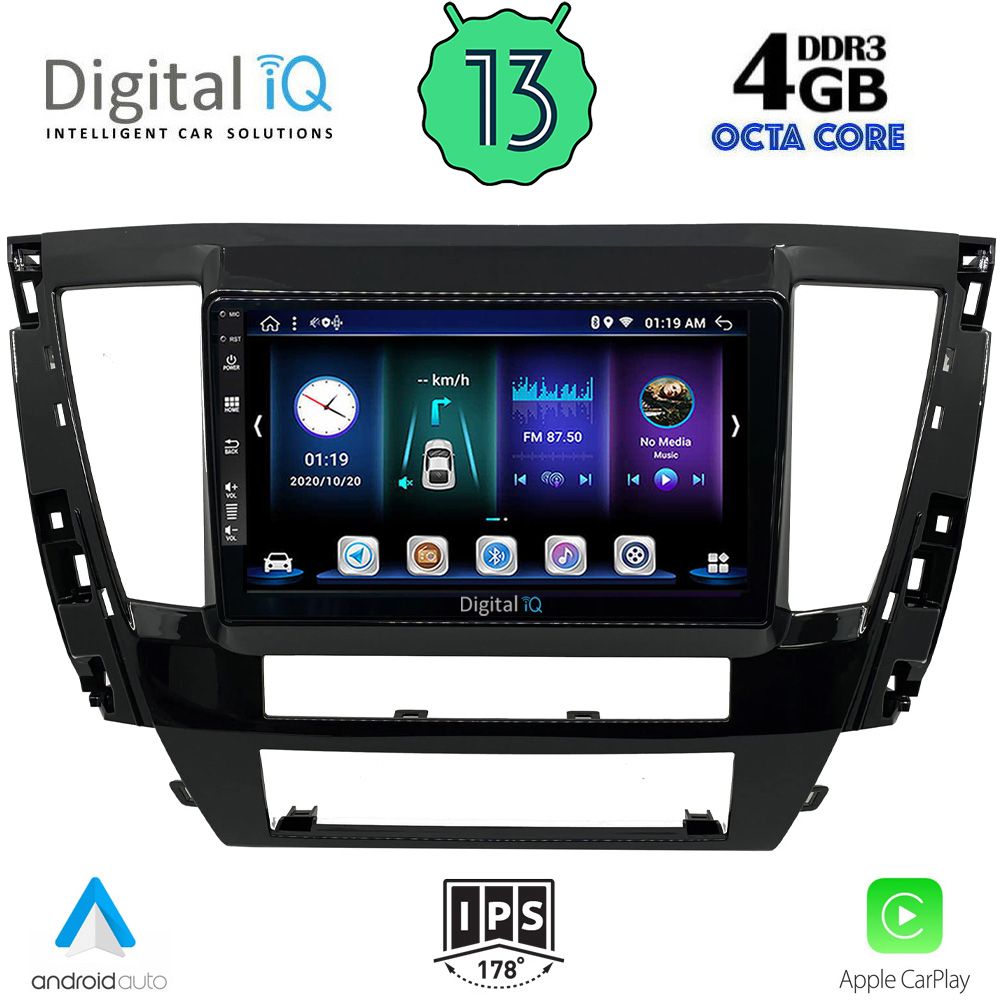 DIGITAL IQ BXD 6447S_CPA (9inc) MULTIMEDIA TABLET for MITSUBISHI PAJERO SPORT mod. 2020>