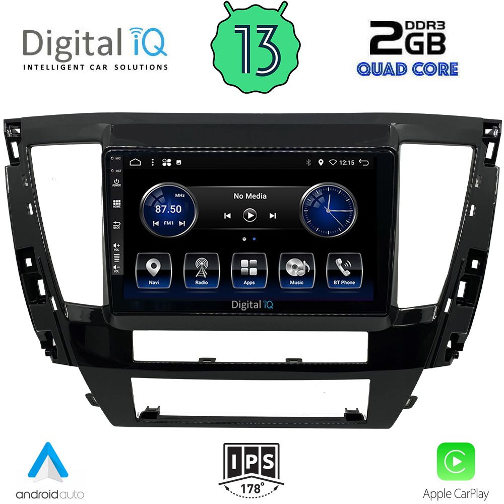 DIGITAL IQ BXH 3447S_CPA (9inc) MULTIMEDIA TABLET for MITSUBISHI PAJERO SPORT mod. 2020>