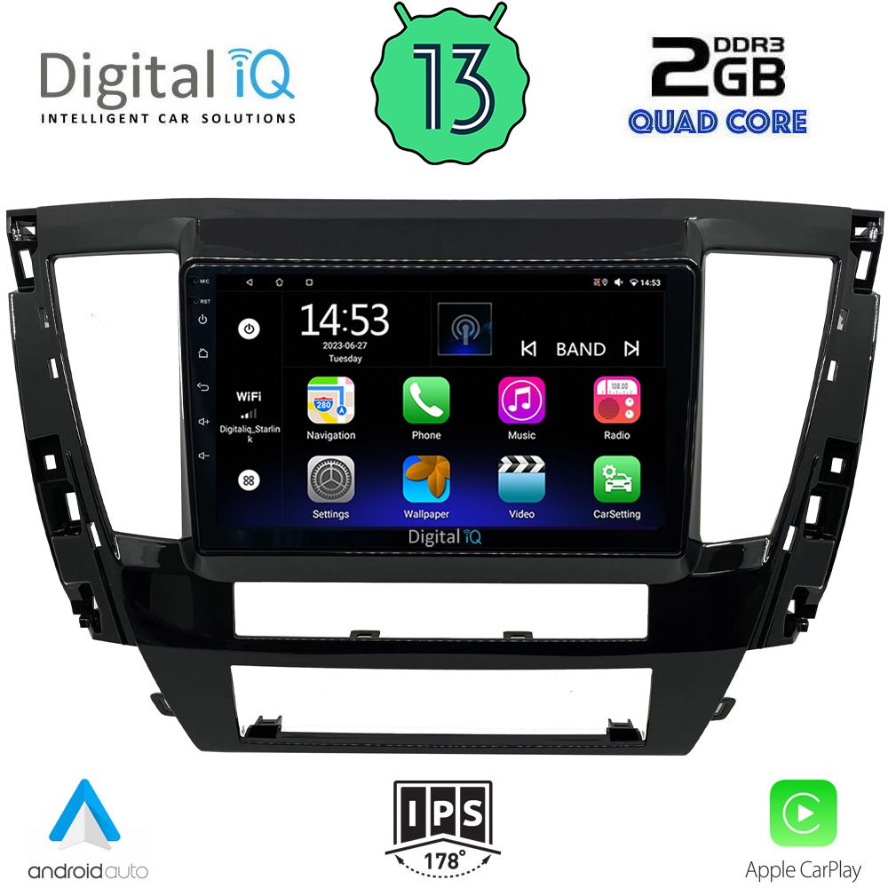 DIGITAL IQ RSB 2447S_CPA (9inc) MULTIMEDIA TABLET for MITSUBISHI PAJERO SPORT mod. 2020>