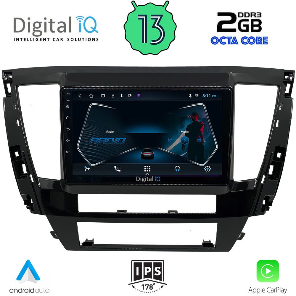 DIGITAL IQ RTC 5447S_CPA (9inc) MULTIMEDIA TABLET for MITSUBISHI PAJERO SPORT mod. 2020>