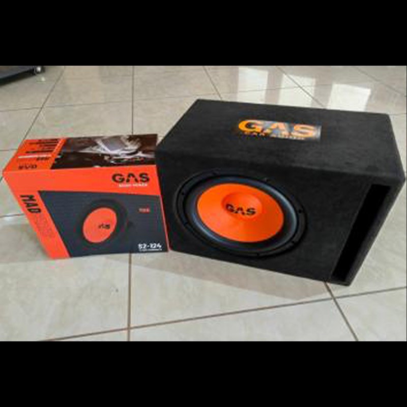 Gas Audio Power Subwoofer αυτοκινήτου Enclosure 1x12" 600W Gas Audio MADS124BR