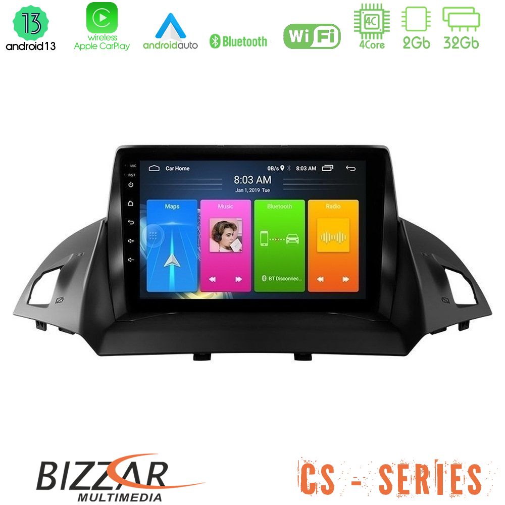 Bizzar cs Series 4core Android13 2+32gb Ford c-Max/kuga Navigation Multimedia Tablet 9 u-cs-Fd0047